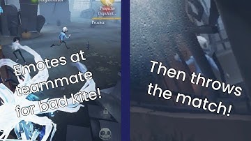 Toxic Forward Emotes at teammates and THROWS MATCH! | Identity V funny moments