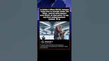In Hobbs & Shaw (2019), Vanessa Kirby tries to triangle choke The Rock… and his neck #shorts #film