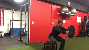 Plate Box Squat