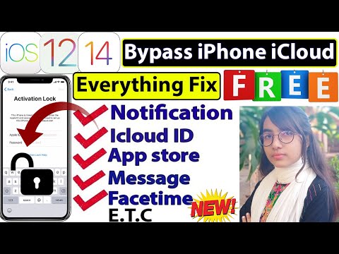 How to Bypass iPhone iCloud Lock in Full Free | Everything Fix IOS 12, IOS 14 iCloud Log in, On/Off