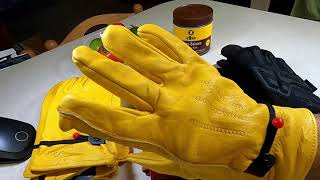 Glove Review: Mechanix Impact vs. Wells Lamont vs. West Chester with Effax Leder Balm!