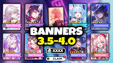 NEW UPDATE! CHARACTER BANNER ROADMAP FOR 3.5-4.0 ALONG WITH RERUNS - Honkai: Star Rail