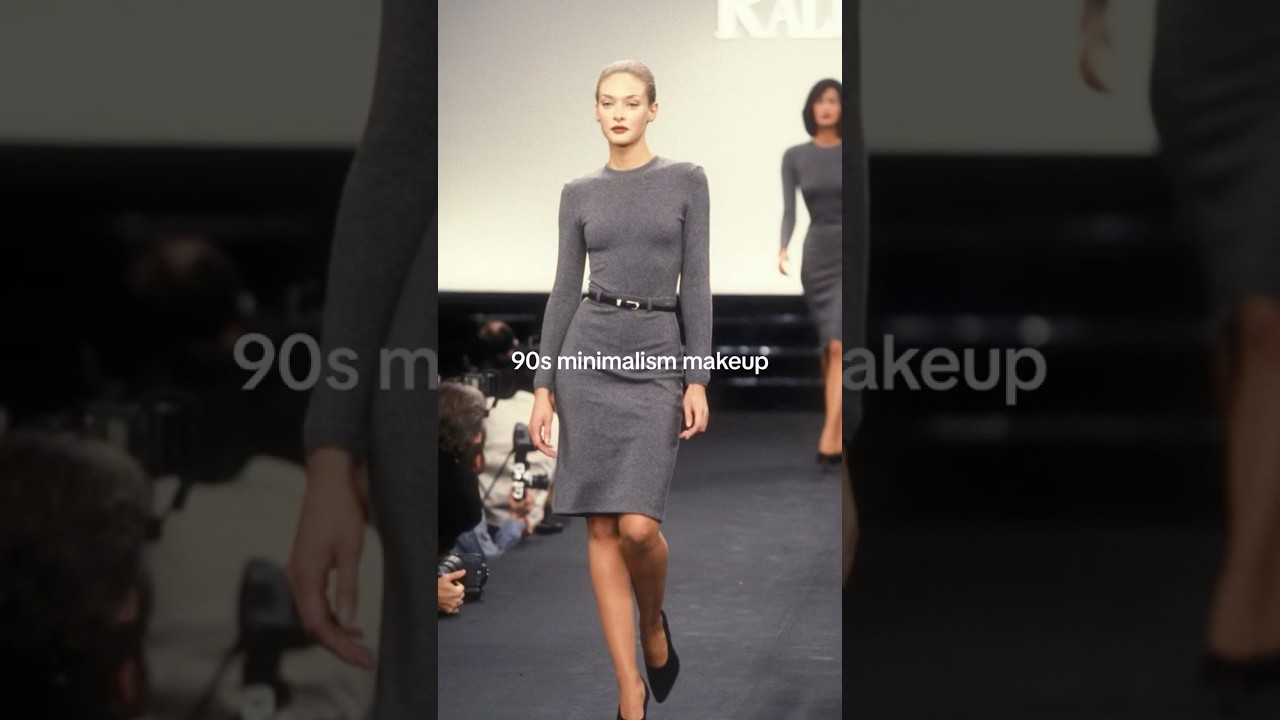 90s minimalism makeup look | 