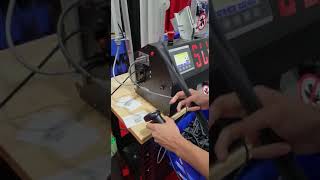 SLICE 230, corte de tubo termofit en vara y lectura de ordenes de trabajo x codigo de barras