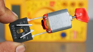 Awesome Idea With Rectifier, Toy Motor