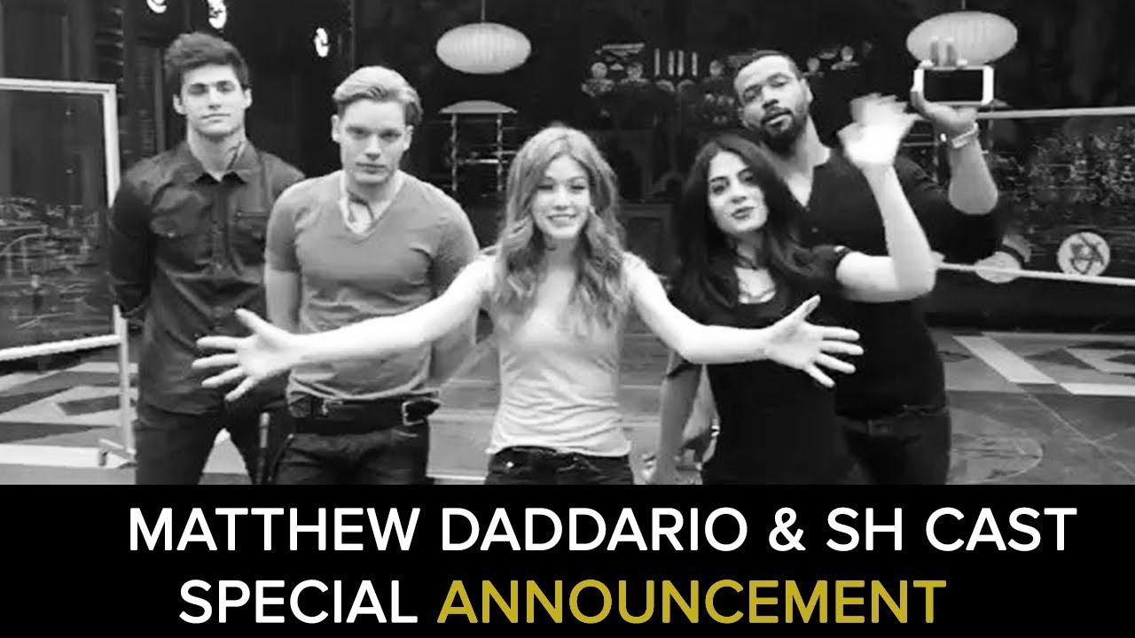 Special announcement LIVE from Matthew Daddario and the Shadowhunters' cast!