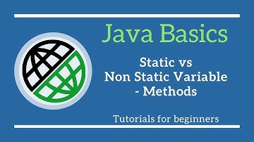 Basics of java programming|Static vs Non Static Variable-Methods in Java