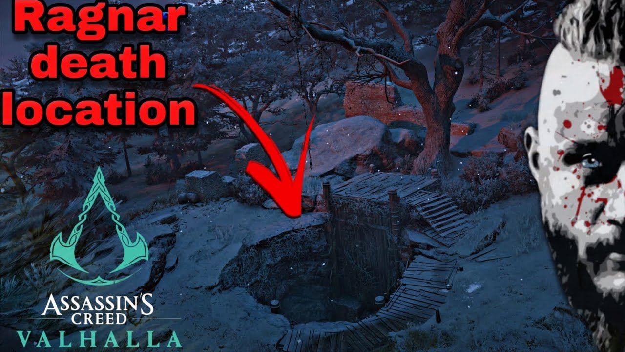Assassin's creed Valhalla Ragnar death location (The pit of snakes