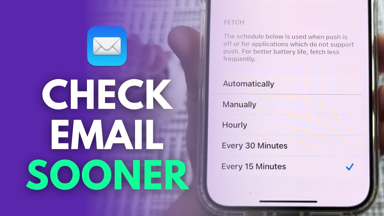 How To Get IPhone To Check Email More Often YouTube