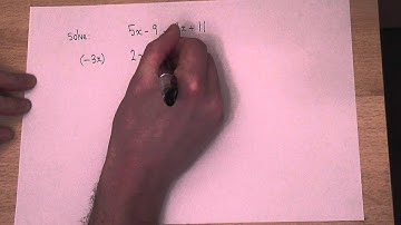 Algebra : Solving equations with terms on both sides