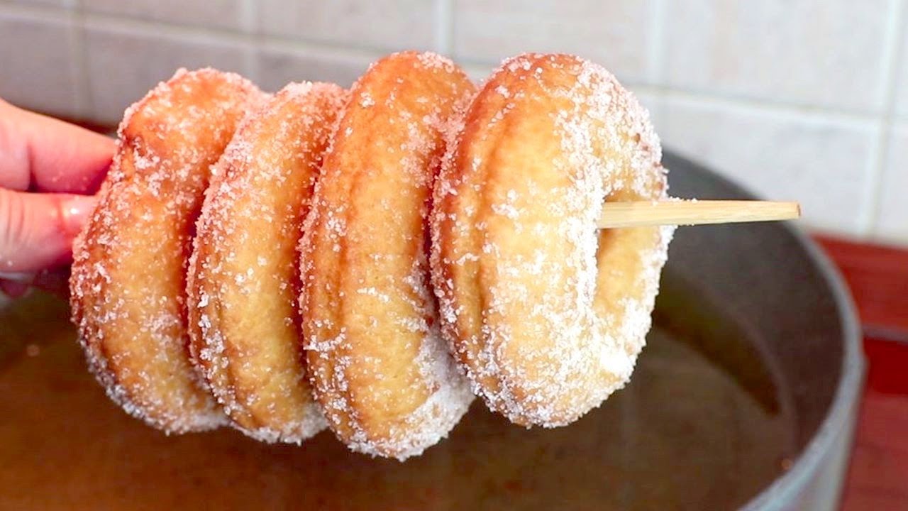 Готово за 10 минут! Пушистые пончики! # 405