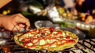 5 minute Pizza without oven , Vietnamese Pizza | Bangkok street food