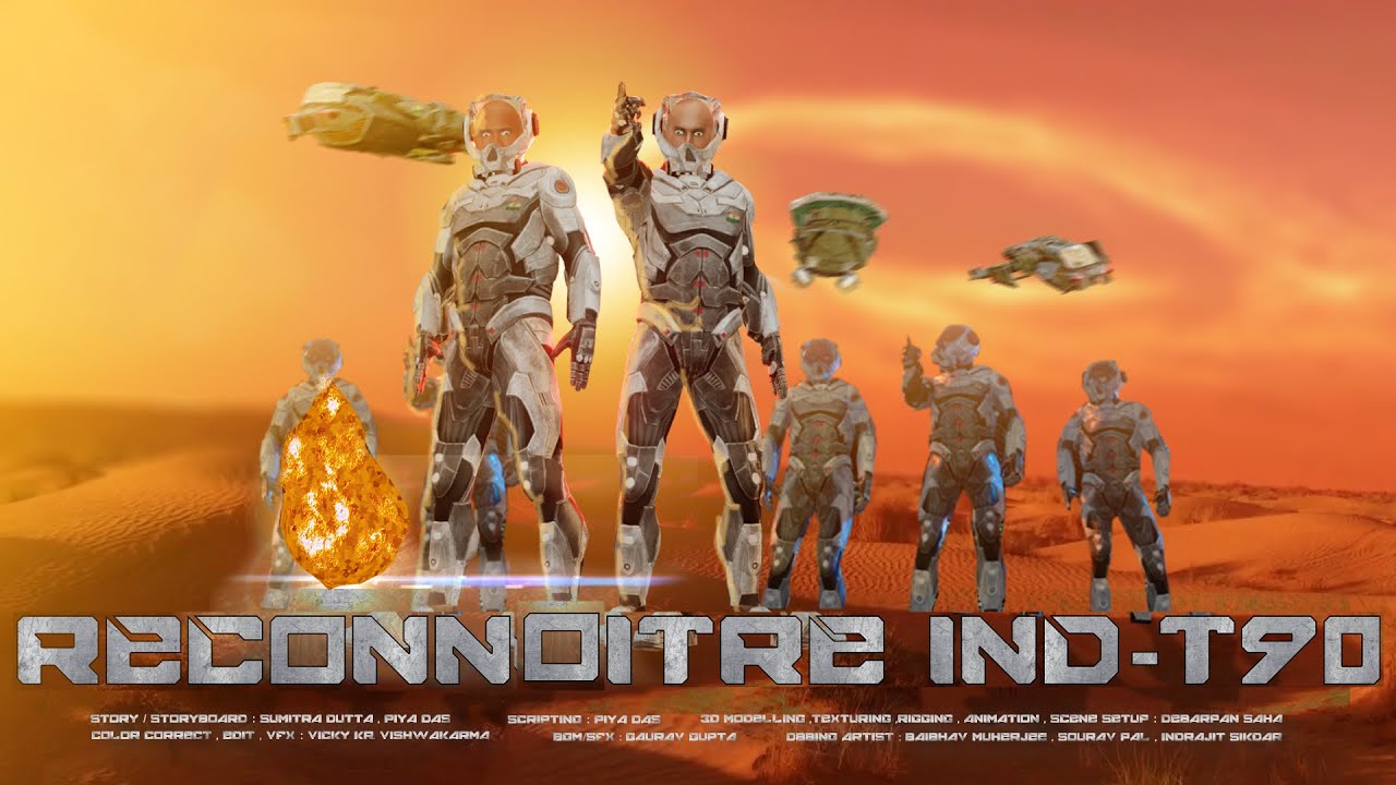 RECONNOITRE IND-T90 || Short Film || 3D Animation || BFA-VFX || Techno India University