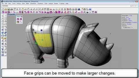 Using Grips with T-Splines for Rhino