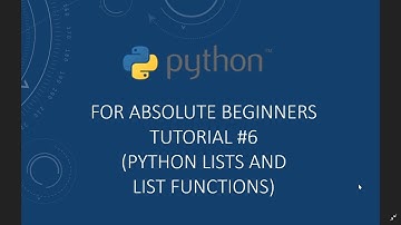 #6 Python List and List Functions| Python for beginners