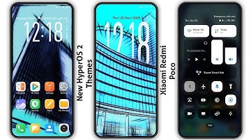 3 New HyperOS 2 control centre Themes for Xiaomi,Redmi,Poco | 3 Best HyperOS 2 Themes