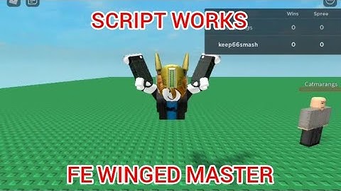 FE WINGED MASTER SCRIPT played at Roblox FENCING game - see script link on comments