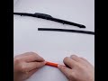 2 PCS RED Car Wiper Blade for Hybrid Type Wiper Blade Silica Gel Silicon