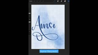 Name Requests|| Procreate Calligraphy