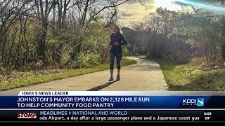 Johnston mayor pledges to run over 2,300 miles for charity