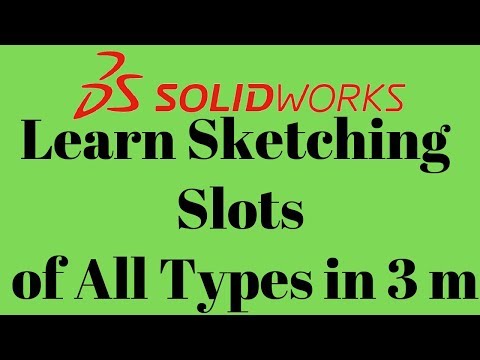 How to sketch Slot in solidworks (All Types in Detail) | Tutorial # 15