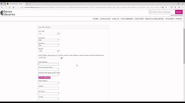 How To...Join The Library online