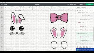 Easter Bunny Face Bundle Svg, Png, Jpg, Pdf Files