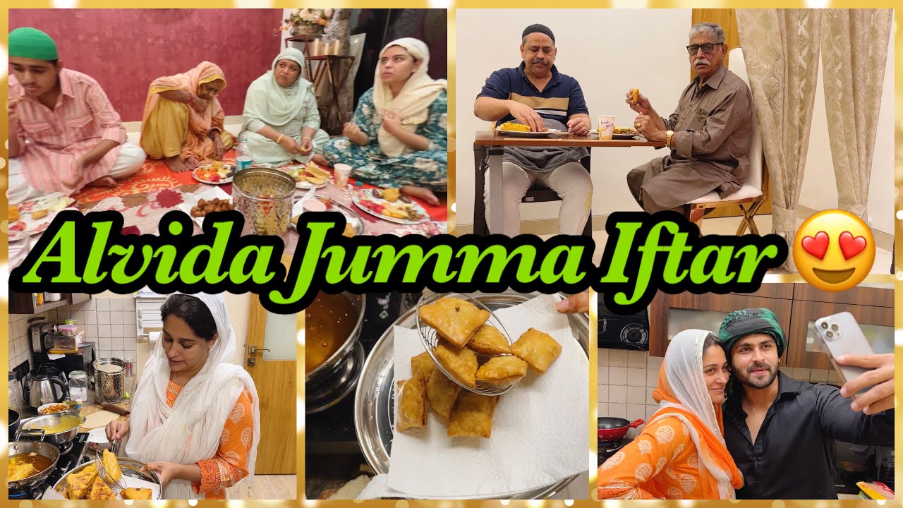 Alvida Jumma Iftar|Papa looked smart❤️| How I make Pizza Puff & Bread Pakoda| Pic Achi nahi aayee 🙈
