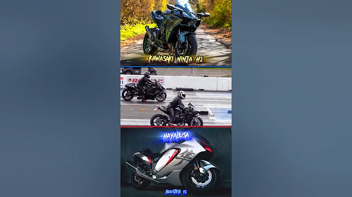 Suzuki hayabusa vs Kawasaki Ninja H2 Drag race🏁 | Booster 15