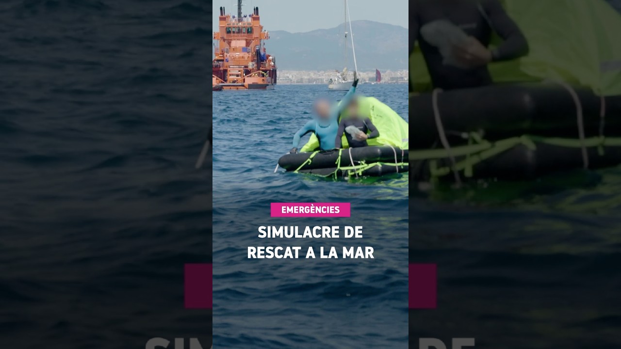 Emergències: Simulacre de rescat a la mar