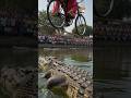 Fish Bowl 🚴♀️🐟 + Crocodiles Below! 😱 Village Rope Cycle Challenge