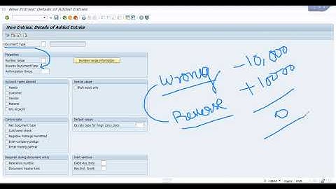 SAP - Document types and Number Ranges