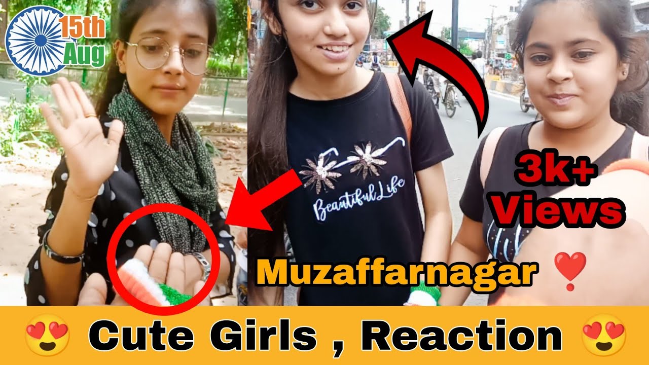 Girl's Reaction 🤩 | Making Girls Smile 🇮🇳 15 August Independence Day Special Video | Aamas Alfaaz