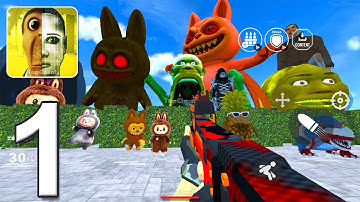 Nextbots In Backrooms: Shooter - Gameplay Walkthrough Part 1 - Meme Nextbots Shooter (Android, iOS)