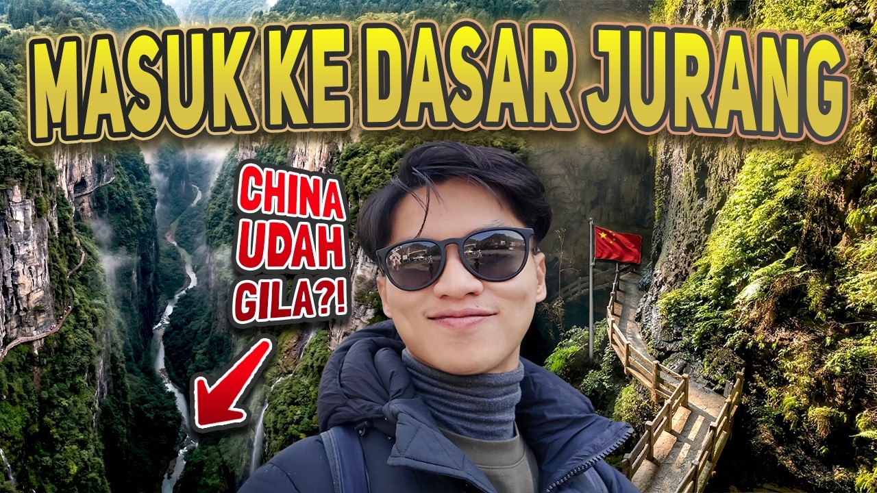 Cuman Tiongkok Yang BISA😱⁉️ Jurang Dibikin Jadi Tempat Wisata🇨🇳 2 Jam Dari CHONGQING Ada Surga😍武隆龙水峡