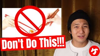 3 Things You Should Never Do With Chopsticks In Japan!