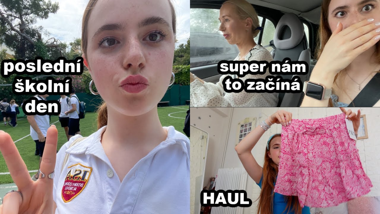 Poslední školní den, prázdniny super začínají a co jsem si koupila za vysvědčení