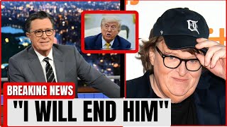 “Colbert &amp; Michael Moore SHOCK Audience with Trump Secret Reveal”