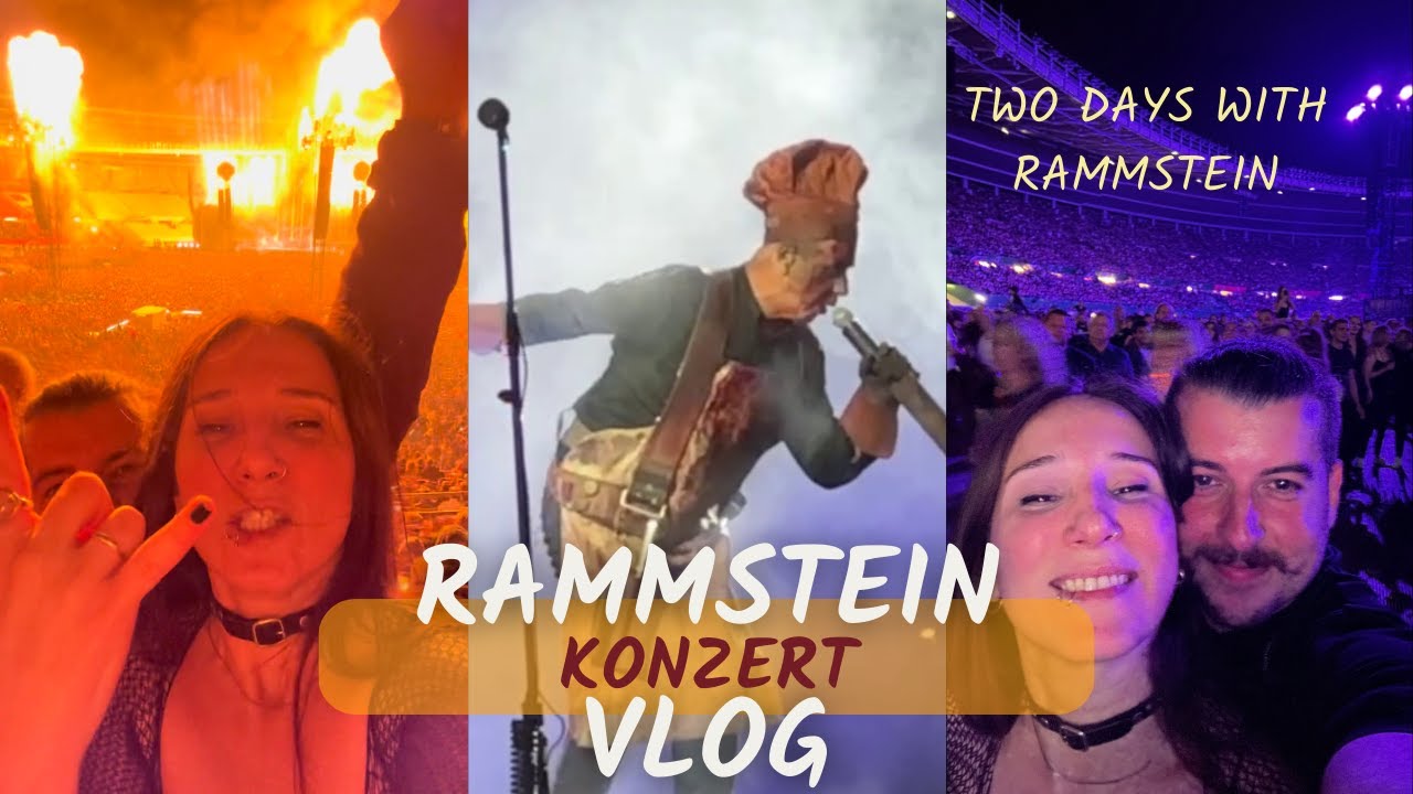 RAMMSTEIN LIVE CONCERT VLOG EUROPEAN TOUR, FEUERZONE EXPERIENCE, FIRE ...