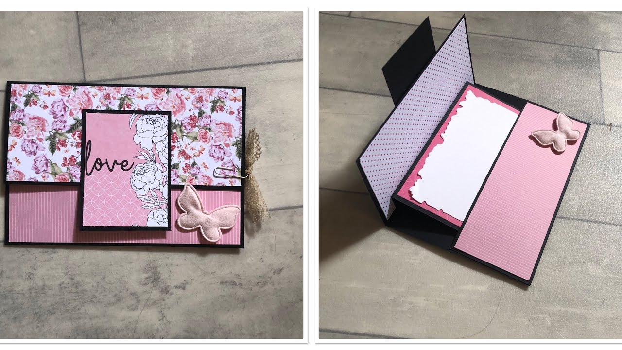 TUTO CARTE/ENVELLOPPE (a mouvement) cadeau FACILE 100%action