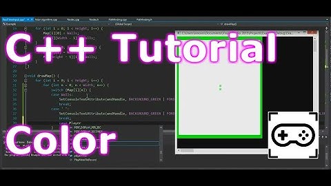 [C++ Game Tutorial] Making Color