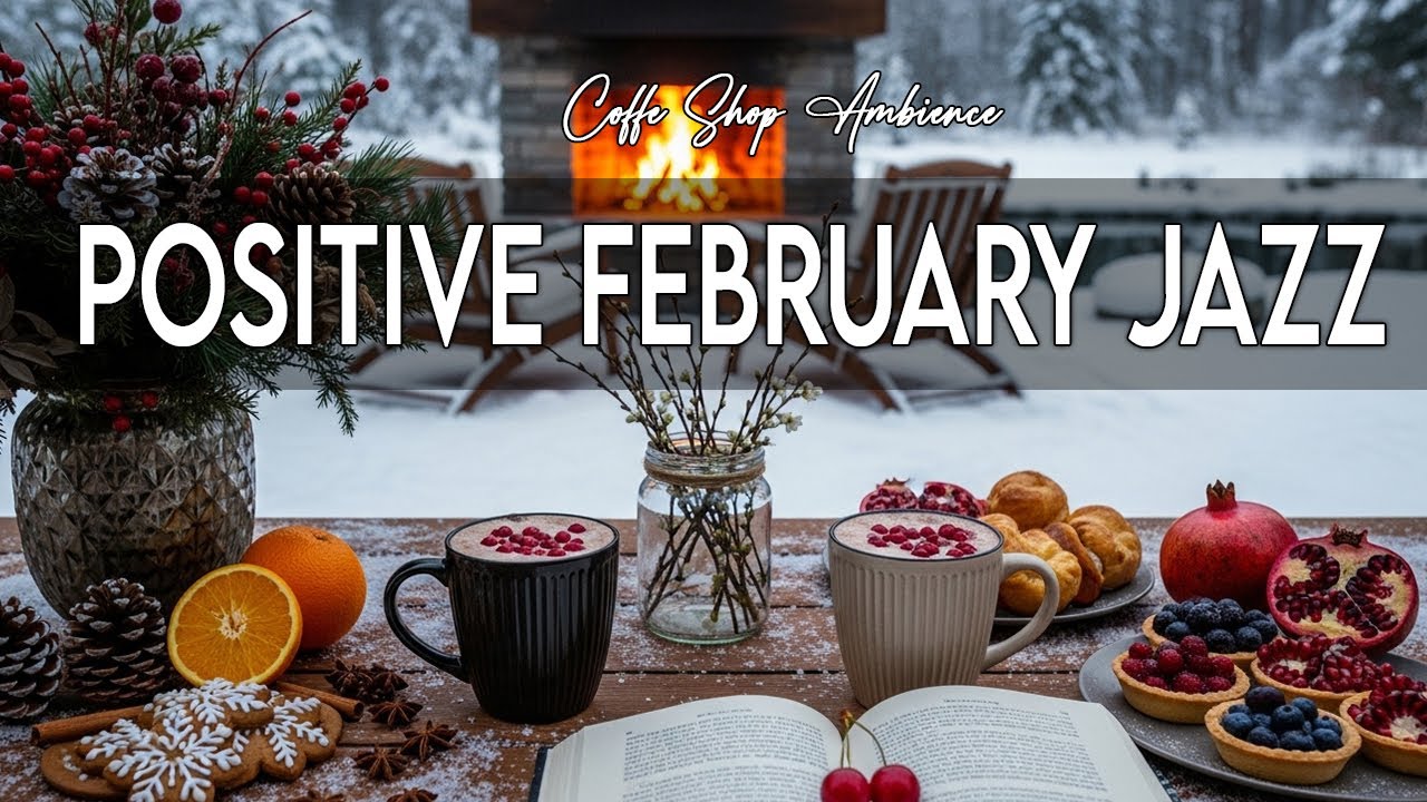 Positive February Morning Jazz ~ Happy Winter Jazz Cafe & Bossa Nova Piano Music for Good Mood.