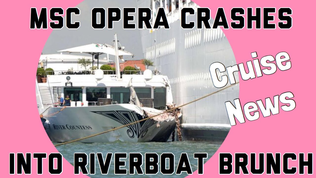 Cruise Ship crashes into Venice port and riverboat
