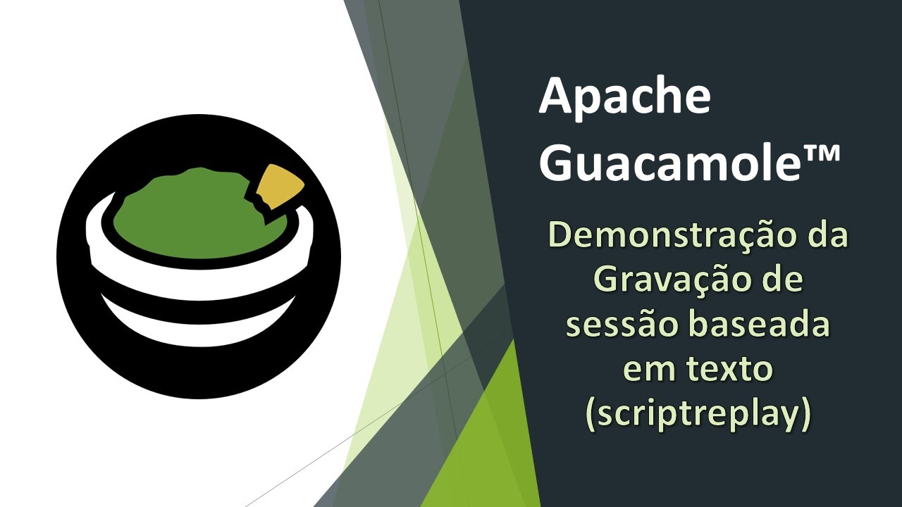 Apache Guacamole Demonstração da Gravação de sessão baseada em texto