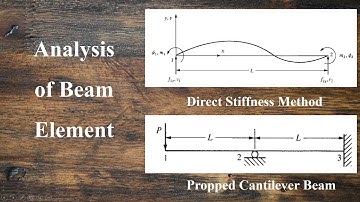 Analysis of beam element using direct stiffness method | Finite Element Method