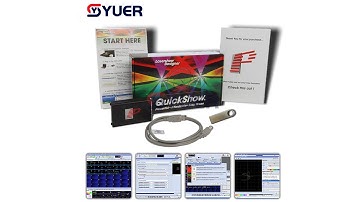 YUER™️ Professional Laser Show Designer Light Control Syetem Pangolin FB3 QuickShow Software
