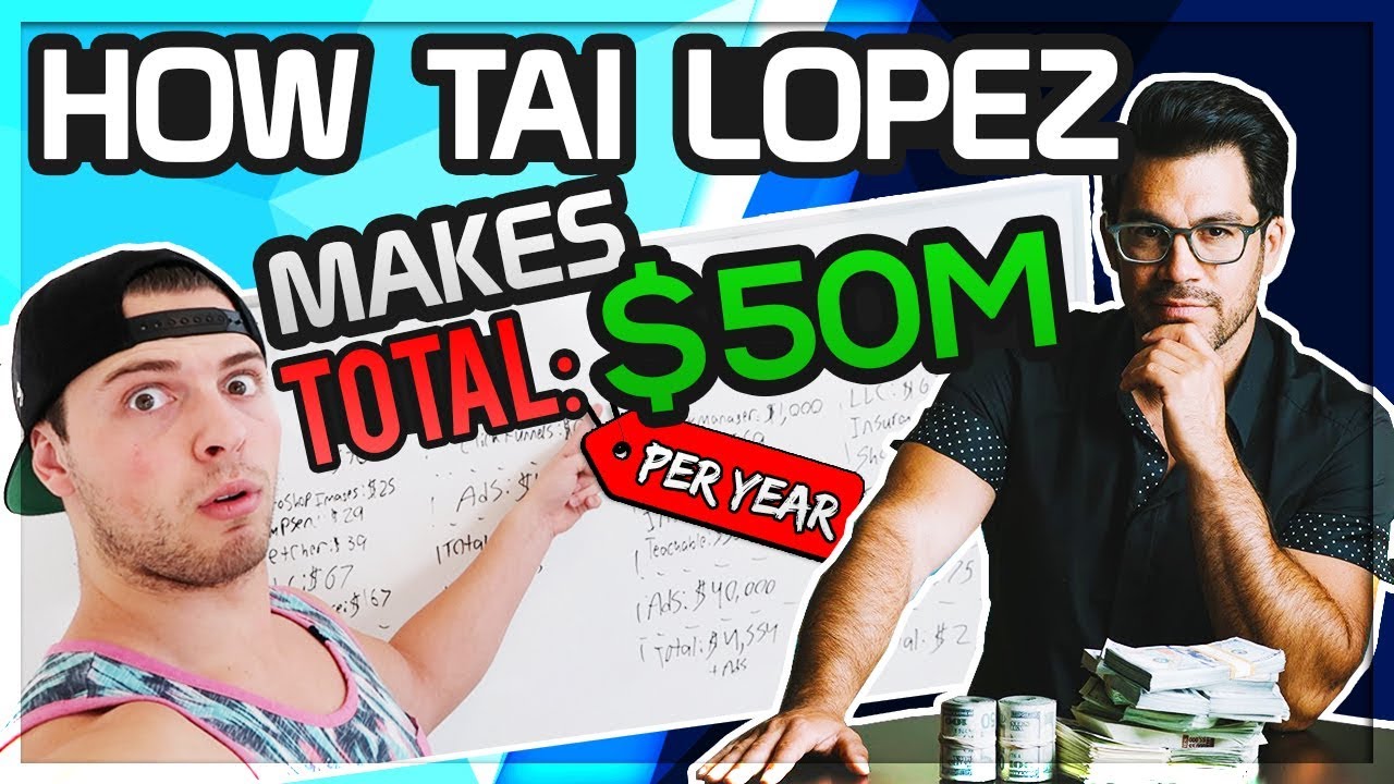 Exactly How Much Tai Lopez Makes A Year **All Sources Of Income** - YouTube
