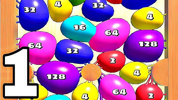 BLOB MERGE 3D - Walkthrough Part 1, 128-1024 - Android Gameplay