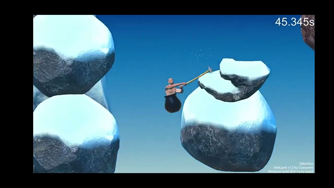 yeetland map getting over it speedrun