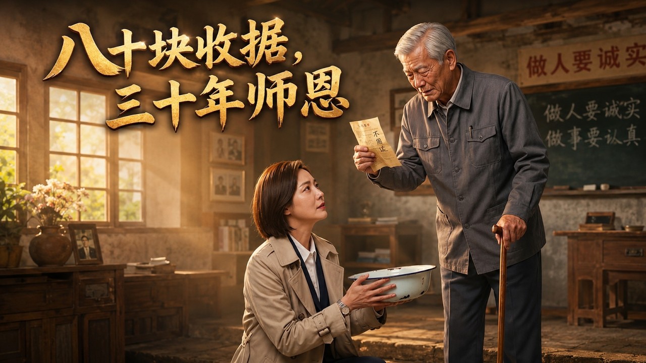 【高清全集】《八十块收据，三十年师恩》 #逆袭 #爱情 #甜宠 #反转 #热门短剧 #drama #爽剧 #電影 #精彩影视 #AI短剧